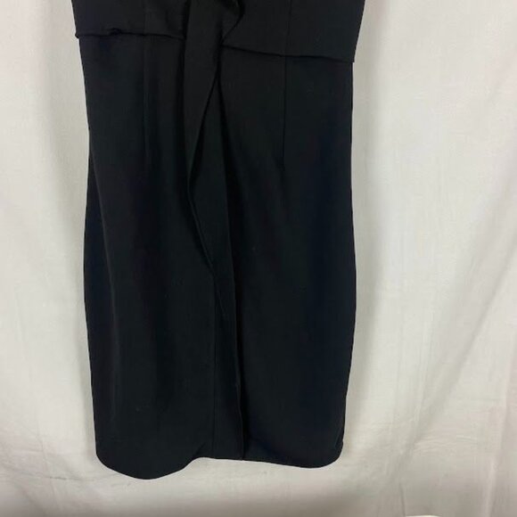Tahari Black Ruffle Sleeveless Shift Dress New with Tags Women's Size 2 - Picture 6 of 13